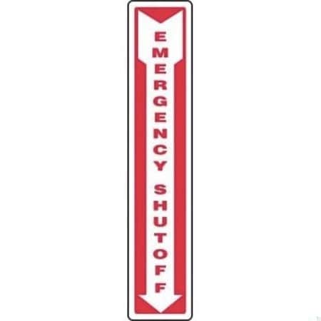 Accuform Safety Sign EMERGENCY SHUTOFF 24 in x MFXG927XT